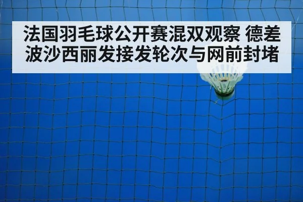 法国羽毛球公开赛混双观察 德差波沙西丽发接发轮次与网前封堵